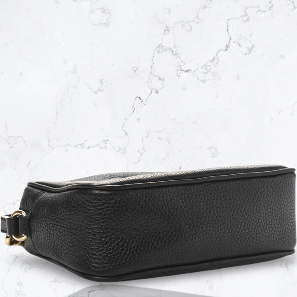 Gucci Black Leather Soho Disco Crossbody Bag - Picture 7 of 12